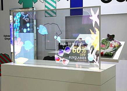 الصين Maystar MS1 شاشة OLED شفافة لمراكز التسوق الكبيرة الحجم المزود