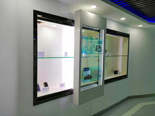 الصين 32 بوصة شفافة شاشة تعمل باللمس نافذة / الصناعية LCD عرض لافتات رقمية المزود